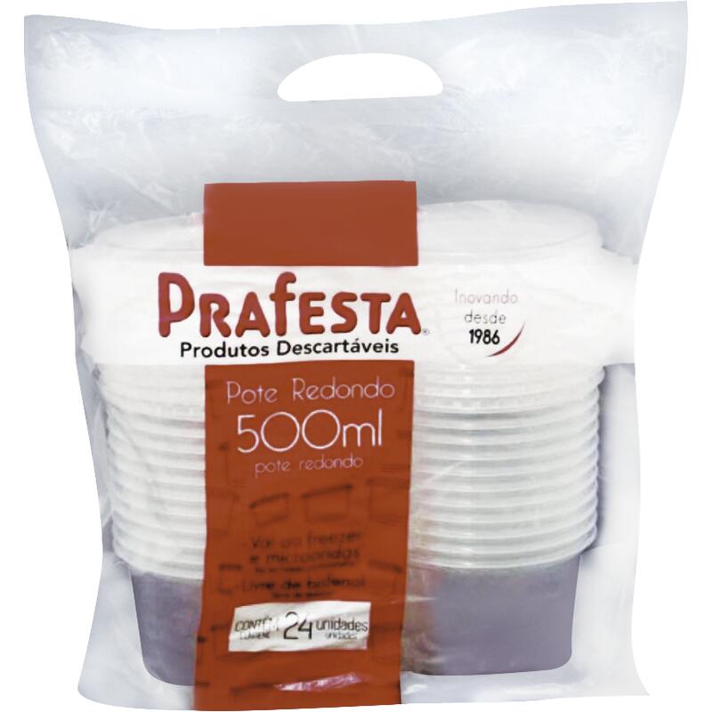 Pote Prafesta Redondo/500ml/Ref. 8231 24 un