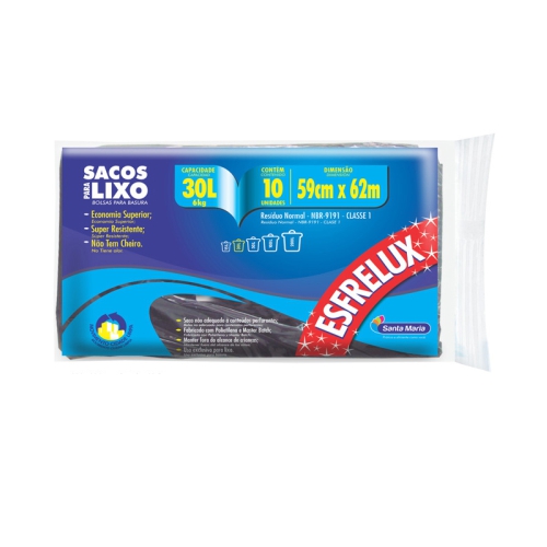 Saco Para Lixo Vip 30lt