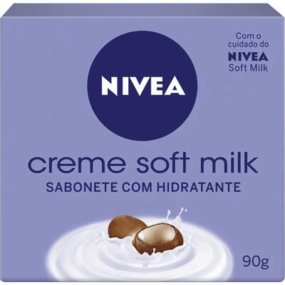 Sabonete Hidratante Nivea Creme Soft Milk 90g