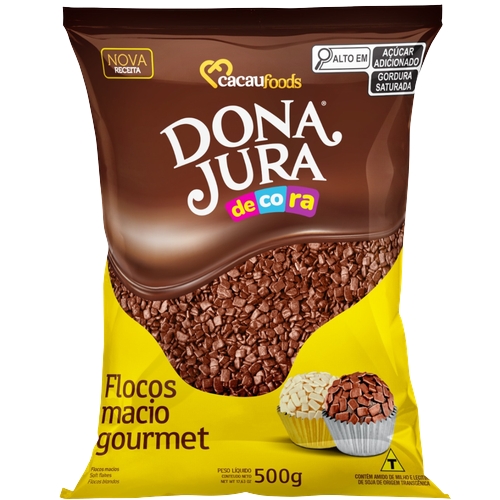 Flocos de Chocolate Dona Jura 500g