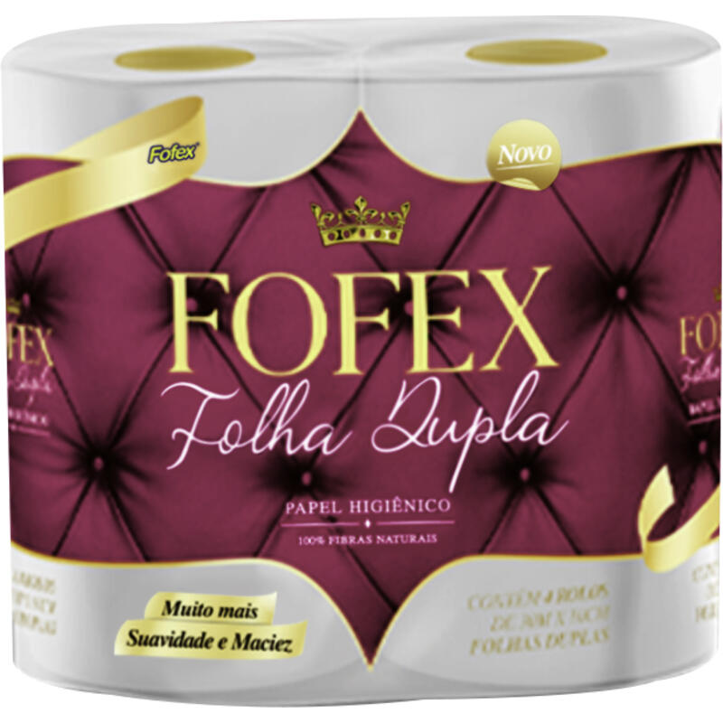 Papel Higiênico Fofex Folha Dupla 30m 4 rolos