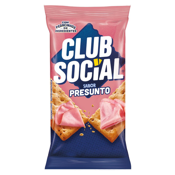 Biscoito Salgado Club Social presunto multipack 141g