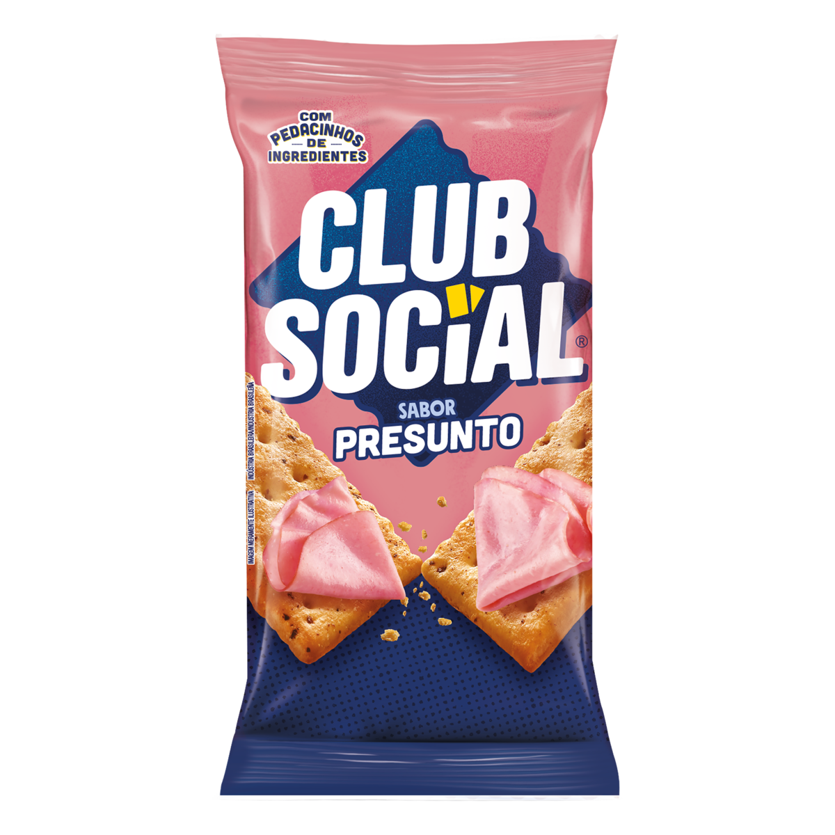 Biscoito Salgado Club Social presunto multipack 141g