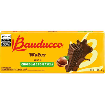 Biscoito Wafer Bauducco Chocolate com Avelã 92g
