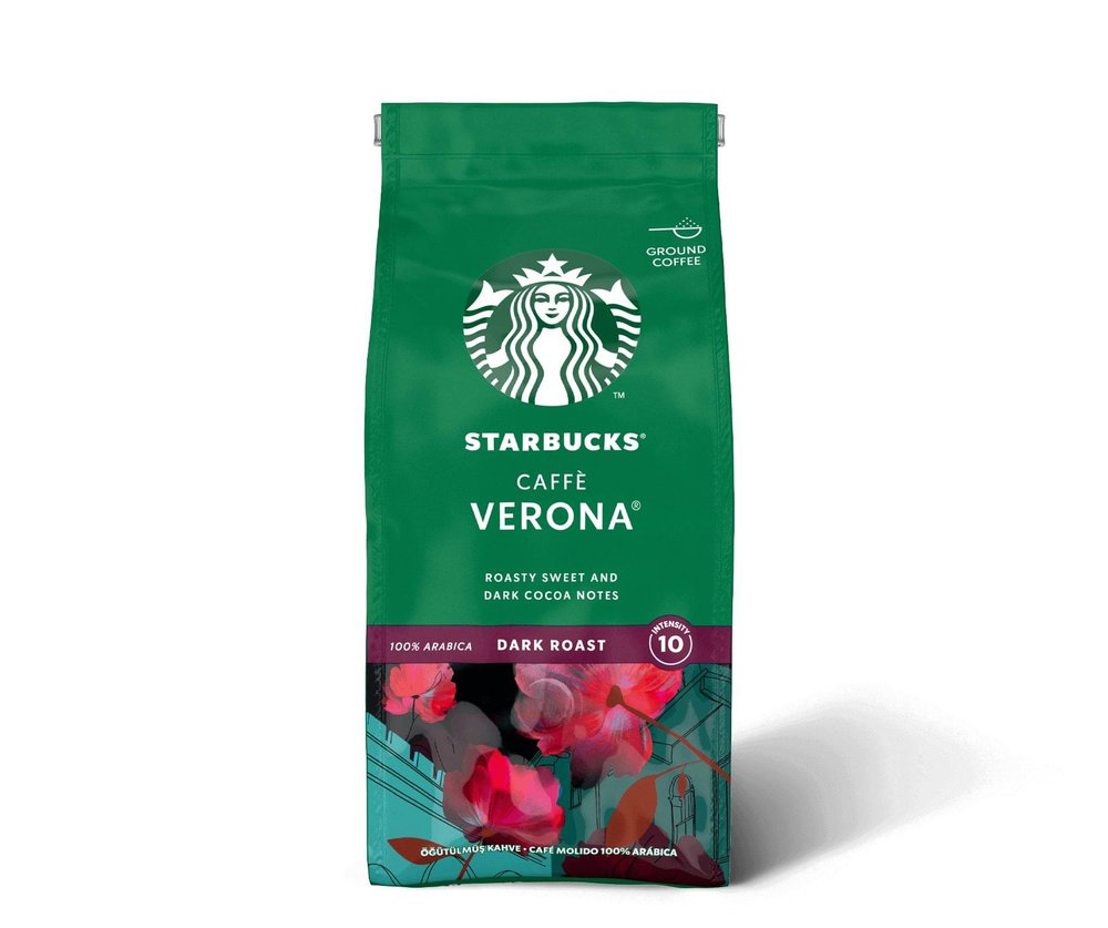 Café STARBUCKS® Caffè Verona™ Torrado e Moído Torra Escura 250g