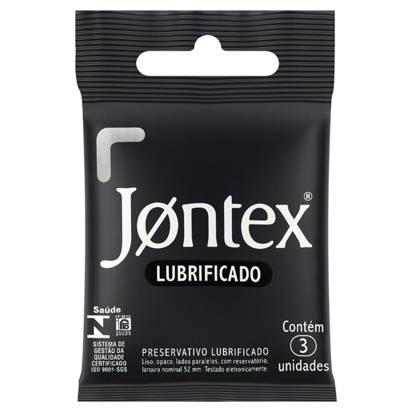 Preservativo Jontex Lubrificado - Com 3 Unidades