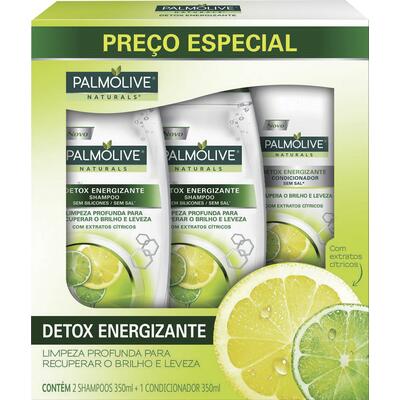 Kit Palmolive 2 Shampoos + 1 Condicionador Detox