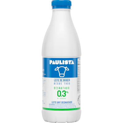 Leite Longa Vida Paulista Desnatado 1L