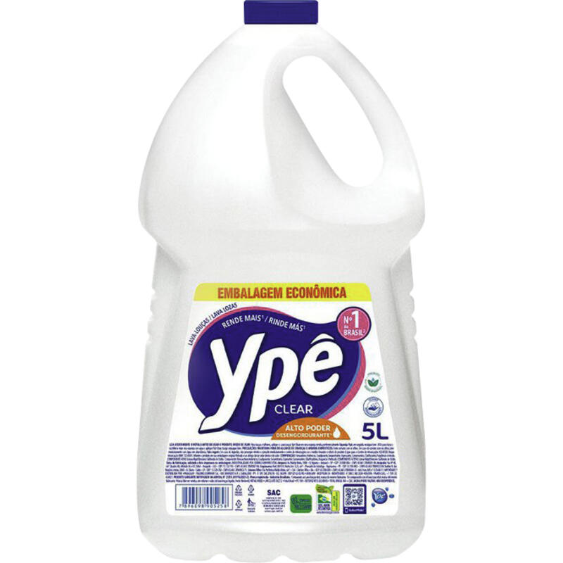 Detergente Líquido Ypê Clear Transparente 5L