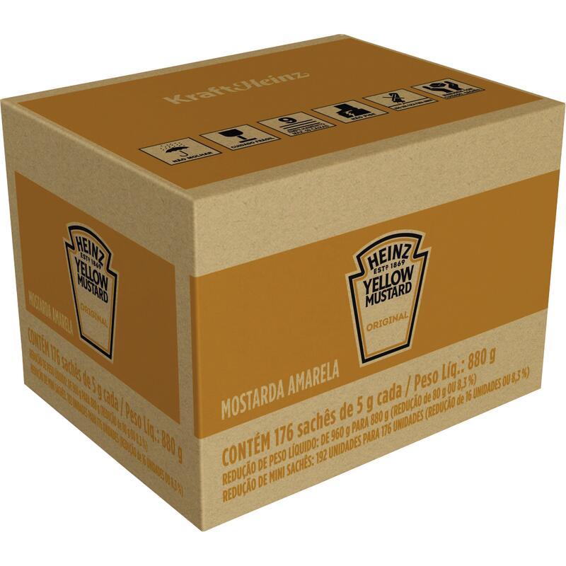 Molho de Mostarda Heinz Minissachê 176x5g