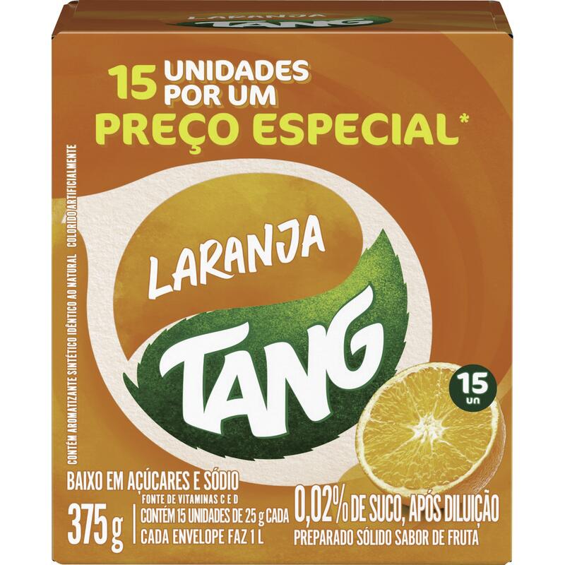 Refresco em Pó Tang Laranja 15 un