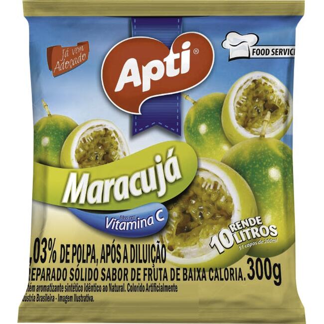 Refresco em pó Apti Maracujá 300g