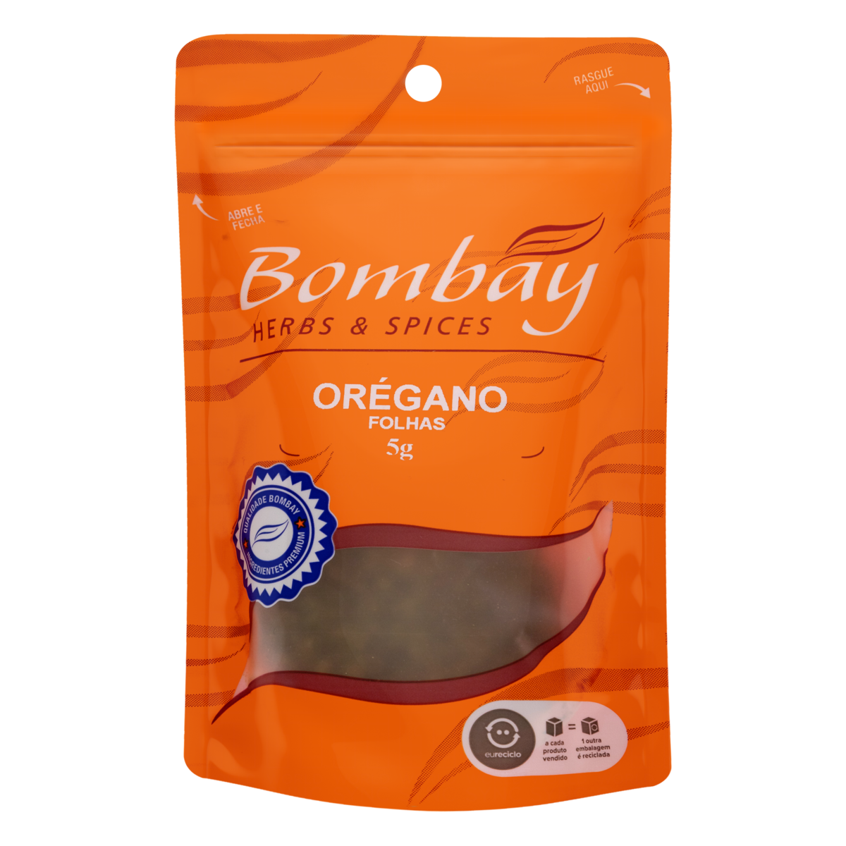 Orégano Folha Bombay Herbs e Spices Pouch 5g