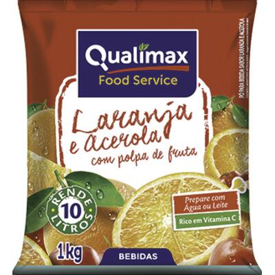 Refresco em Pó Qualimax Acerola com Laranja 1kg