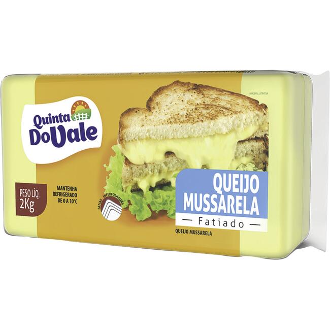 Queijo Mussarela Fatiado Quinta do Vale 2Kg