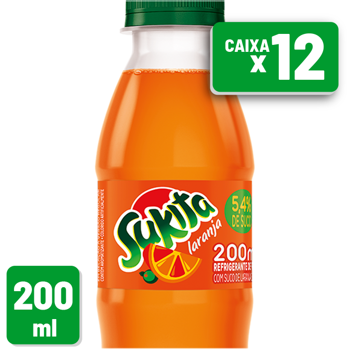 Refrigerante Sukita Pet 200ml Caixa C/ 12 Un