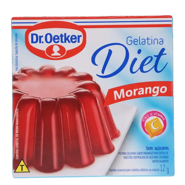 Gelatina Dr. Oetker 12g - Diet - Morango