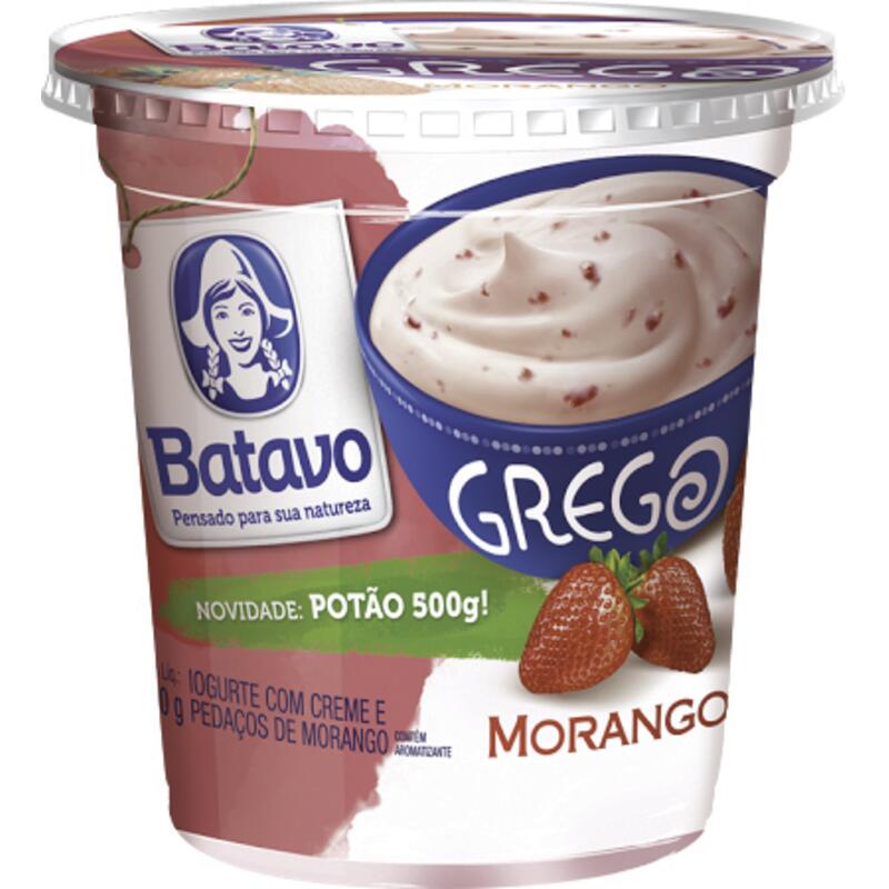 Iogurte Batavo Grego Morango 500g