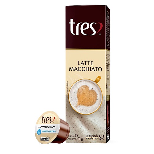 Capsula de Café com Leite Latte Macchiato 3 CORAÇÕES 10 unid