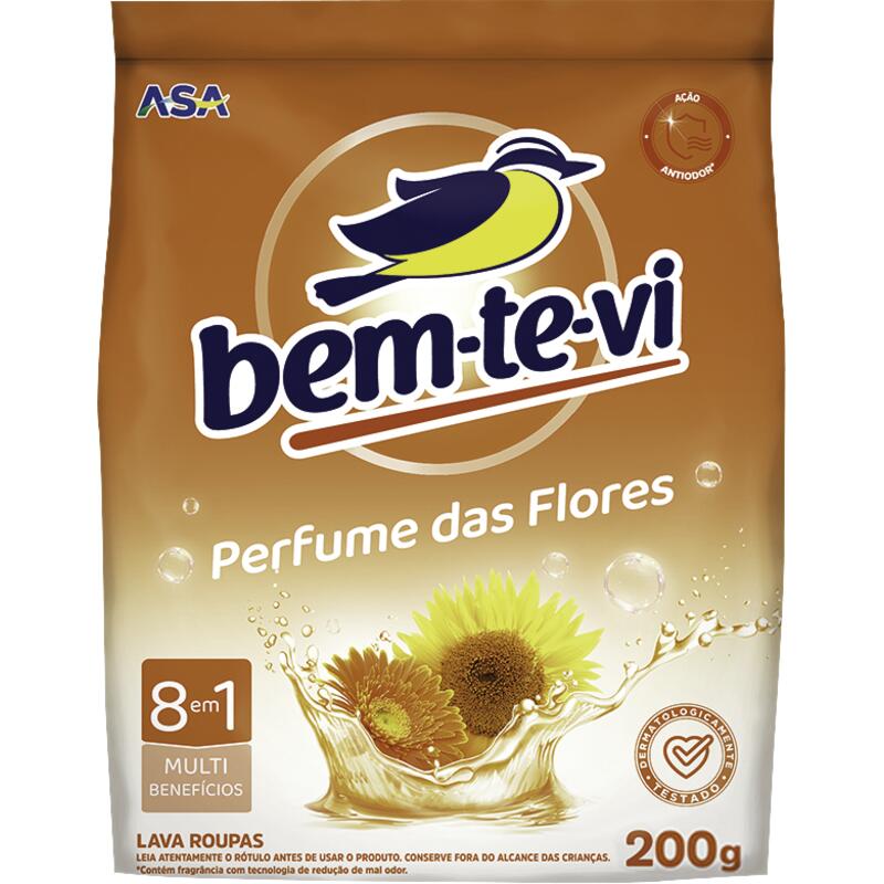 Lava Roupas em Pó Bem-te-vi Tradicional 200g