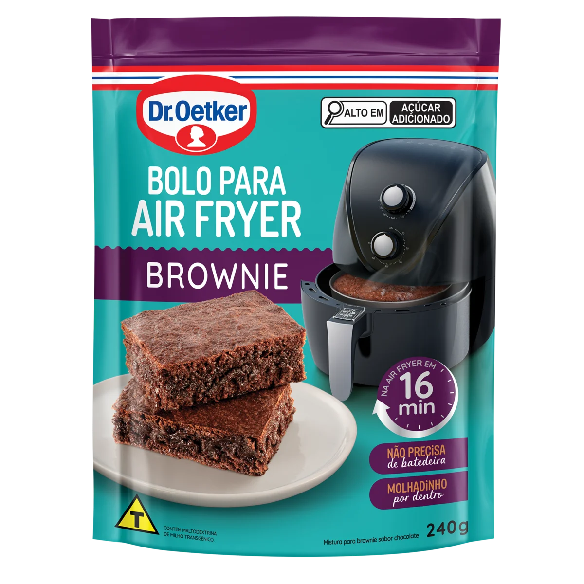 Mistura para Bolo DR OETKER Air Fryer Brownie 240g