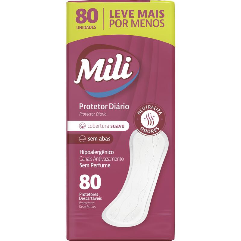 Protetor Diário Mili 80 un