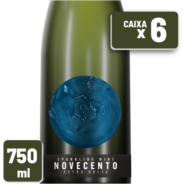 Espumante Bodega Dante Robino Novecento Dulce Garrafa Vidro 750ml Caixa c/ 6 un