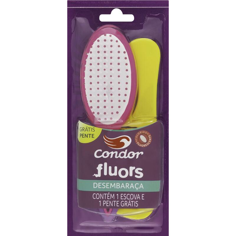 Escova para Cabelo Condor Grátis Pente Ref.6804 un