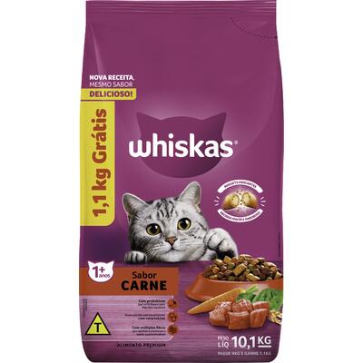 Alimento para Gatos Whiskas Carne 10,1kg