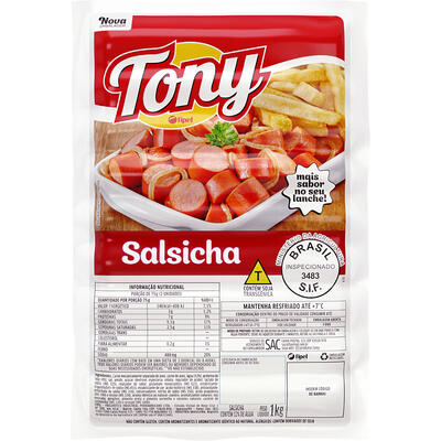 Salsicha Viena Tony Resfriada 1kg
