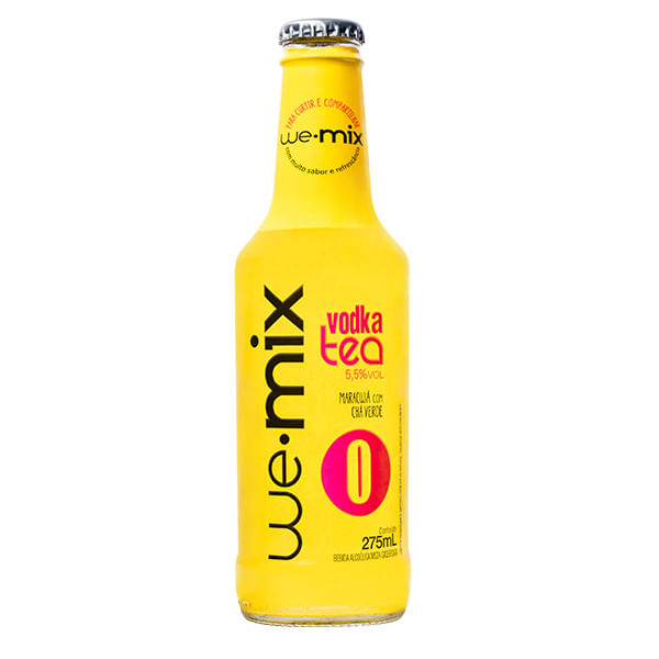 Bebida Mista WE.MIX Vodka Tea Maracujá com Chá Verde 275ml