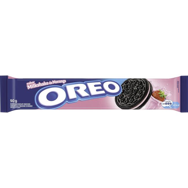 Biscoito Recheado Oreo Milkshake de Morango 90g
