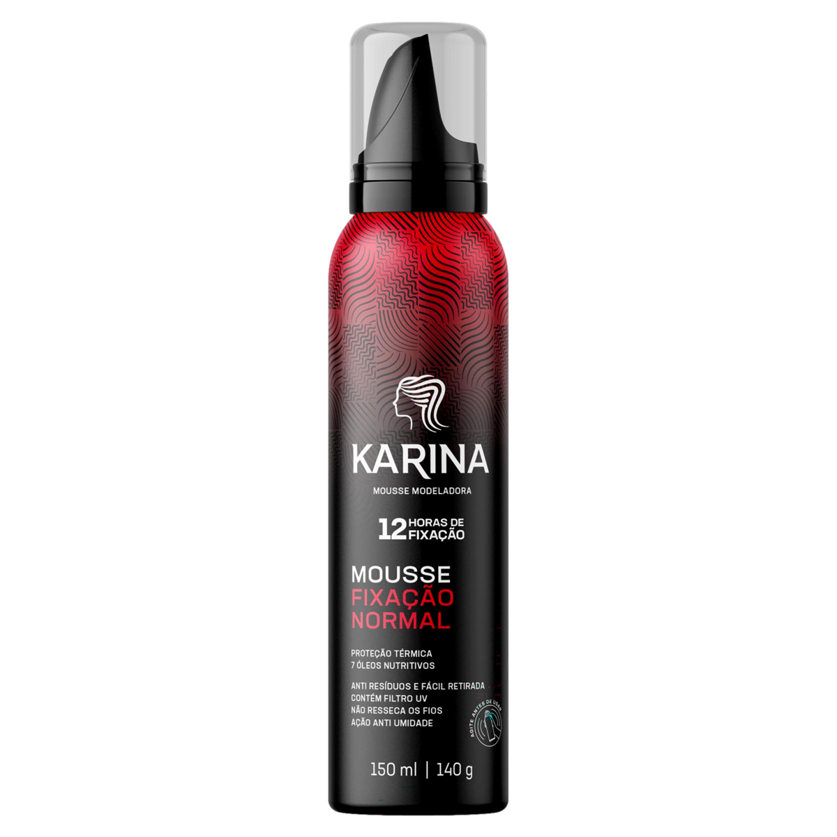 Mousse Modeladora Normal Karina Frasco 150ml