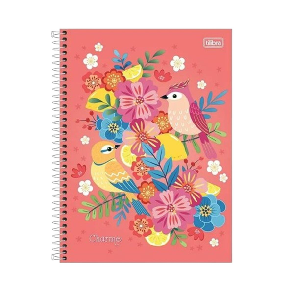 Caderno Universitário Tilibra 10 Matérias - 160 Folhas - Capa Dura - Charme - Ref. 302171