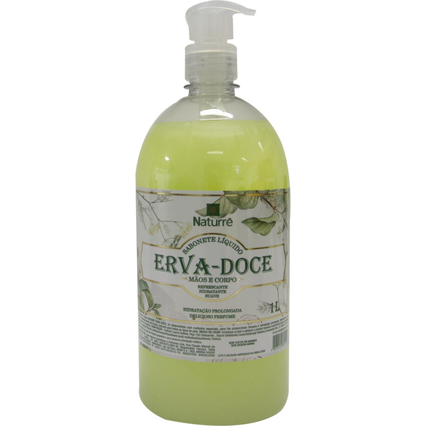 Sabonete Líquido Naturrê 1 Litro - Erva-doce
