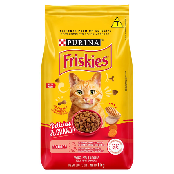 Ração FRISKIES para Gatos Frango Pacote 1kg