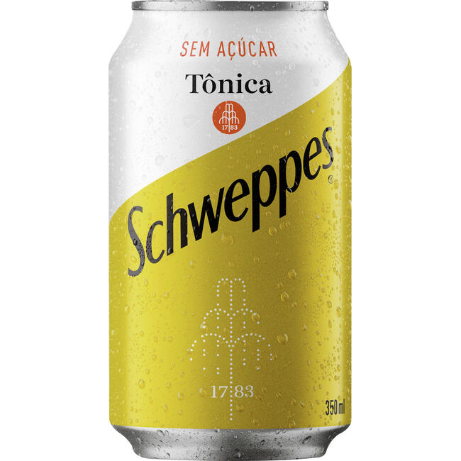 Água Tônica sem Açúcar Schweppes Lata 350ml