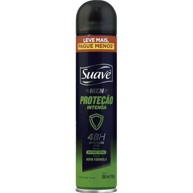 Desodorante Aerossol Suave 200ml - Men - Proteção Intensa -  Leve Mais, Pague Menos