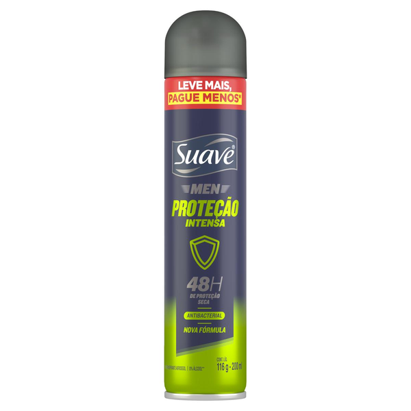 Desodorante Aerossol Suave 200ml - Men - Proteção Intensa -  Leve Mais, Pague Menos