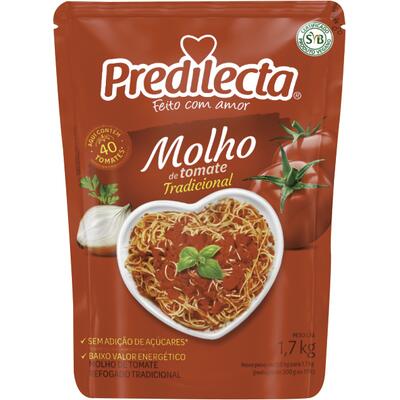 Molho de Tomate Predilecta Tradicional 1,7kg