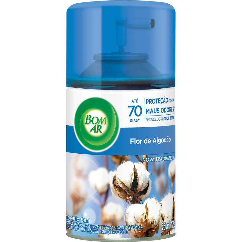 Purificador de Ar Bom Ar Air Wick Toque de Algodão Refil 250ml