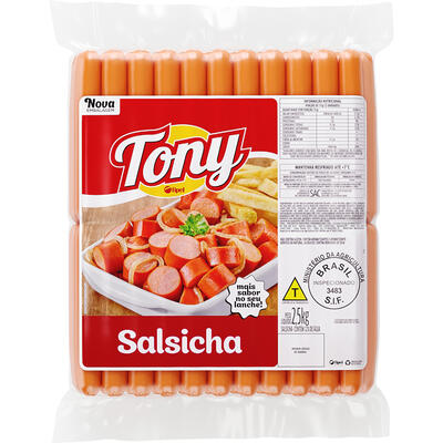 Salsicha Viena Tony Resfriada 2,5kg