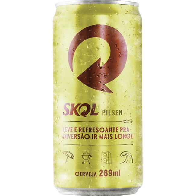 Cerveja Skol Pilsen Lata 269ml