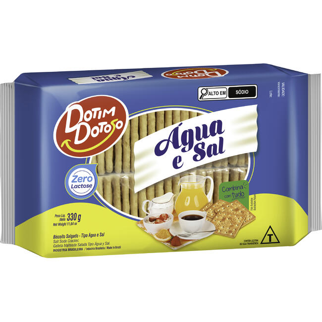Biscoito Dotim Dotoso Água e Sal 330g