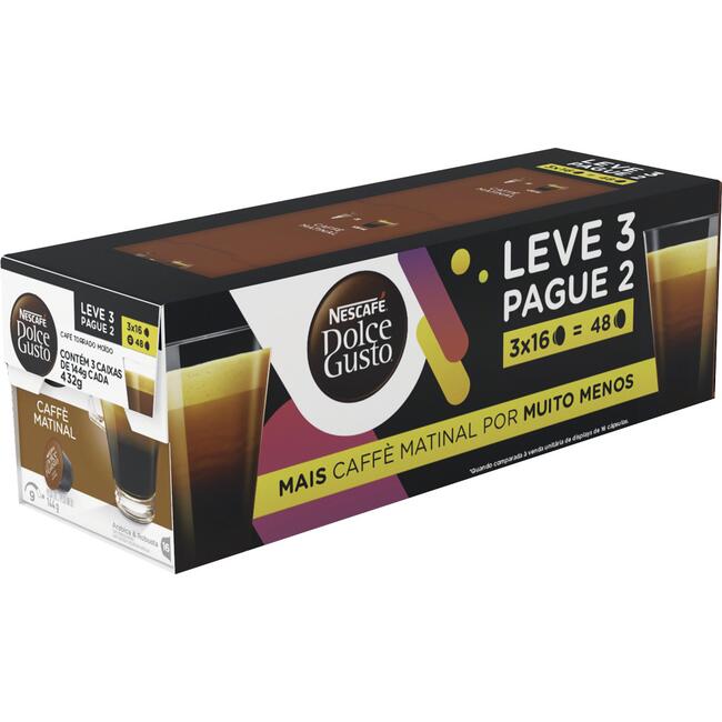 Café Nescafé Dolce Gusto Caffe Matinal 3x144g