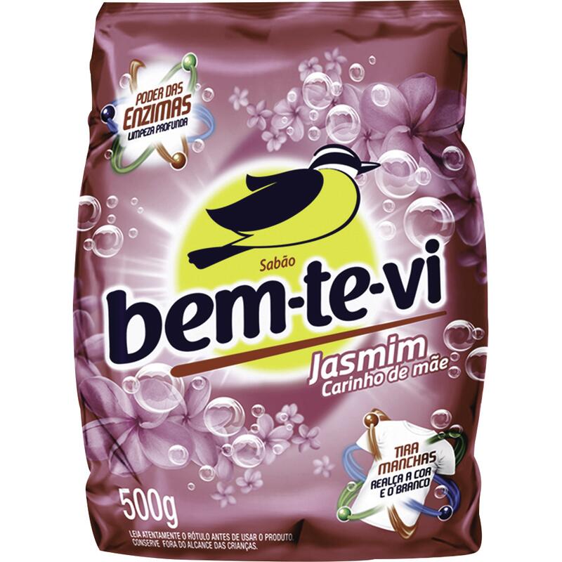 Lava Roupas em Pó Bem-Te-Vi Jasmim 500g