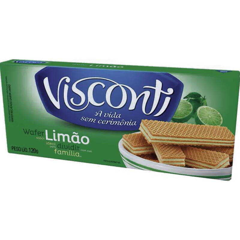 Biscoito Wafer Visconti Limão 120g