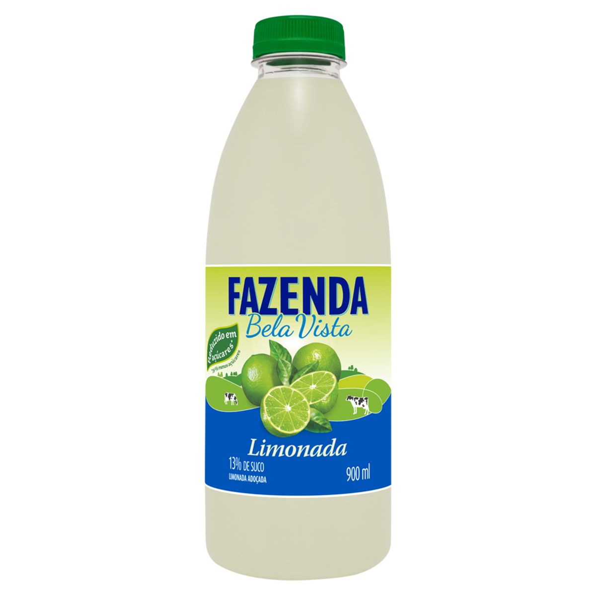 Refresco Adoçado Limonada Fazenda Bela Vista Garrafa 900ml