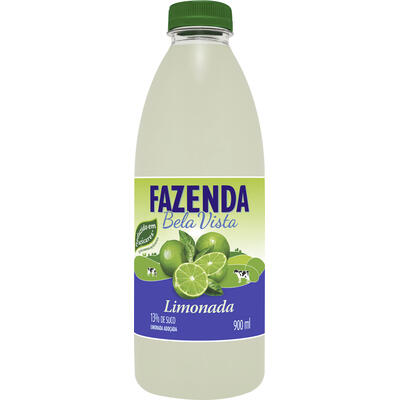 Refresco Adoçado Limonada Fazenda Bela Vista Garrafa 900ml