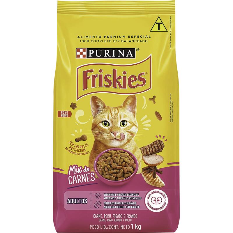 Ração para Gatos Friskies Mix de Carnes 1kg
